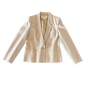 Saks Fifth Avenue Vintage Womens Blazer Size 6 Beige‎ Japan 80s/90s